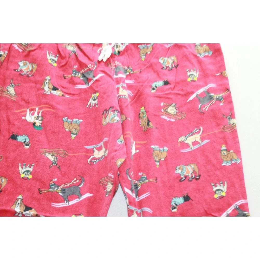 Old Navy Pajama Pants XL Red Dog Print Lounge Sleepwear Drawstring